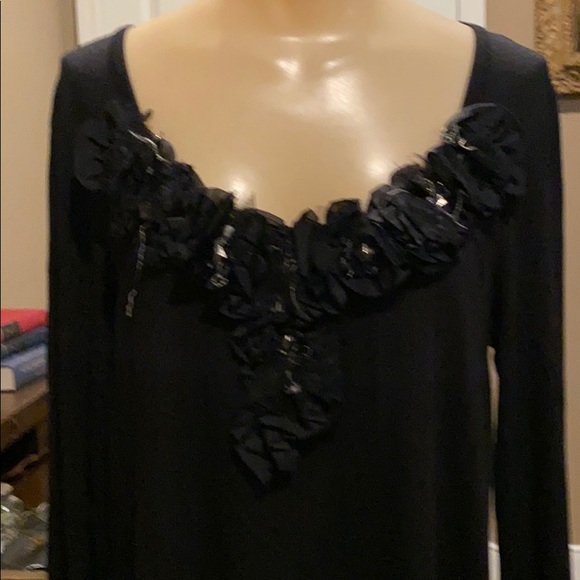 Karen Kane long sleeved black tunic Large - Picture 2 of 7